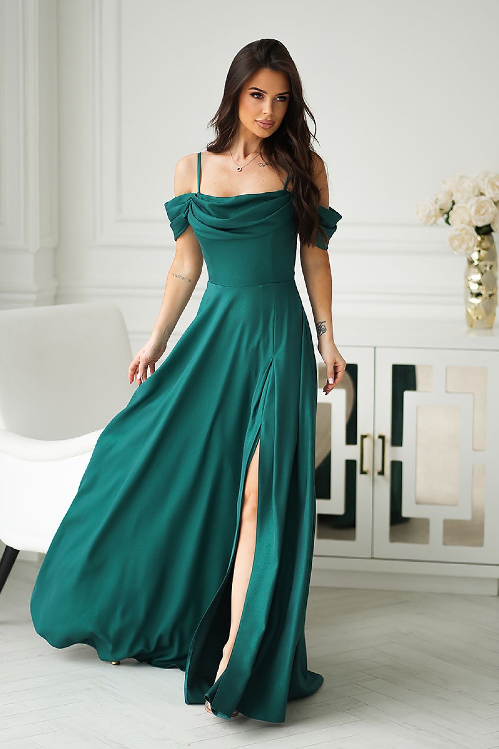 Robe longue model 210724 Bicotone