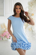 Robe élégance volants courte