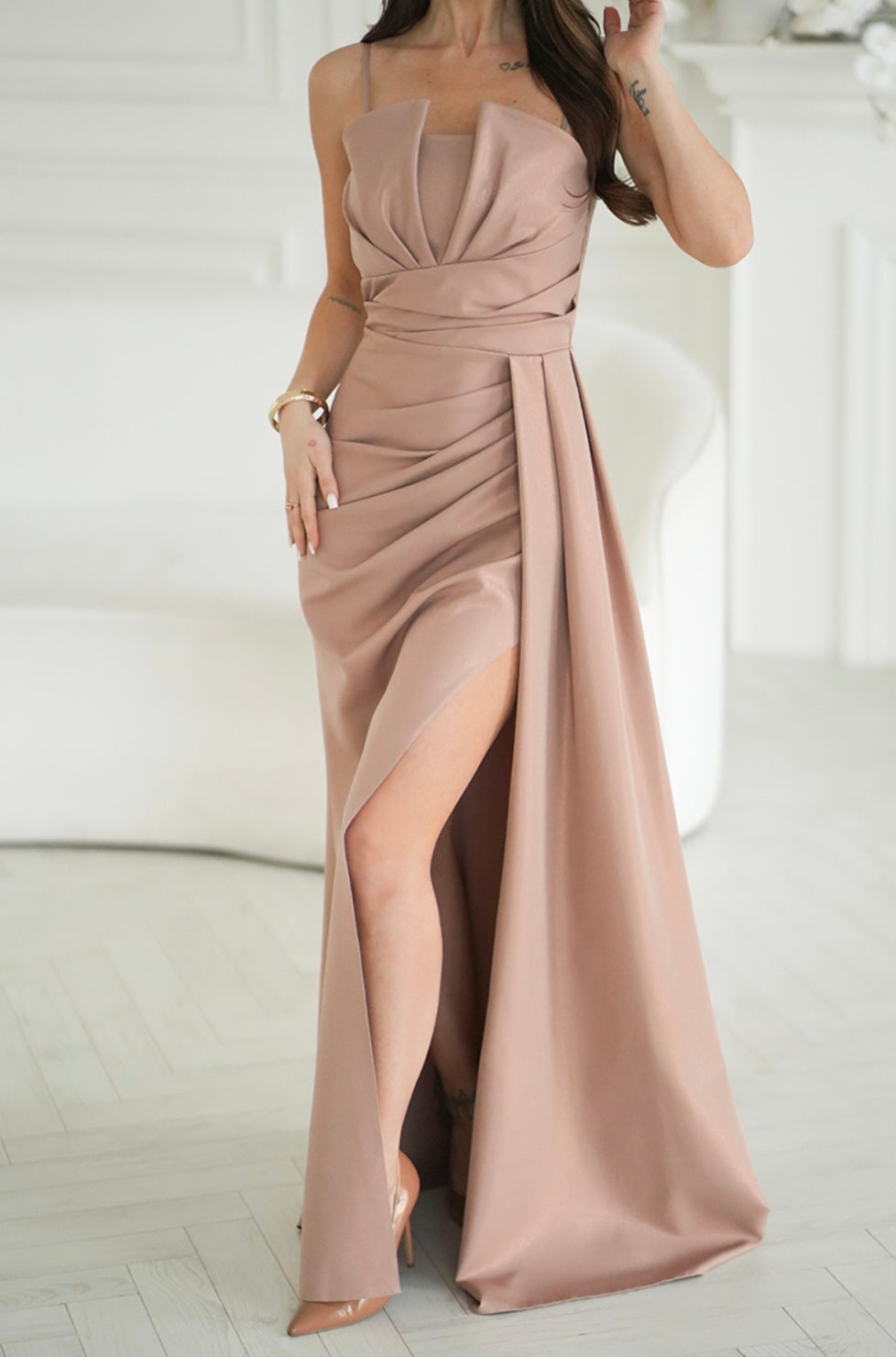 Robe longue bustier sirène