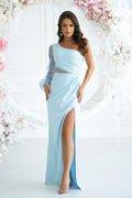  Robe longue model 198817 Bicotone 