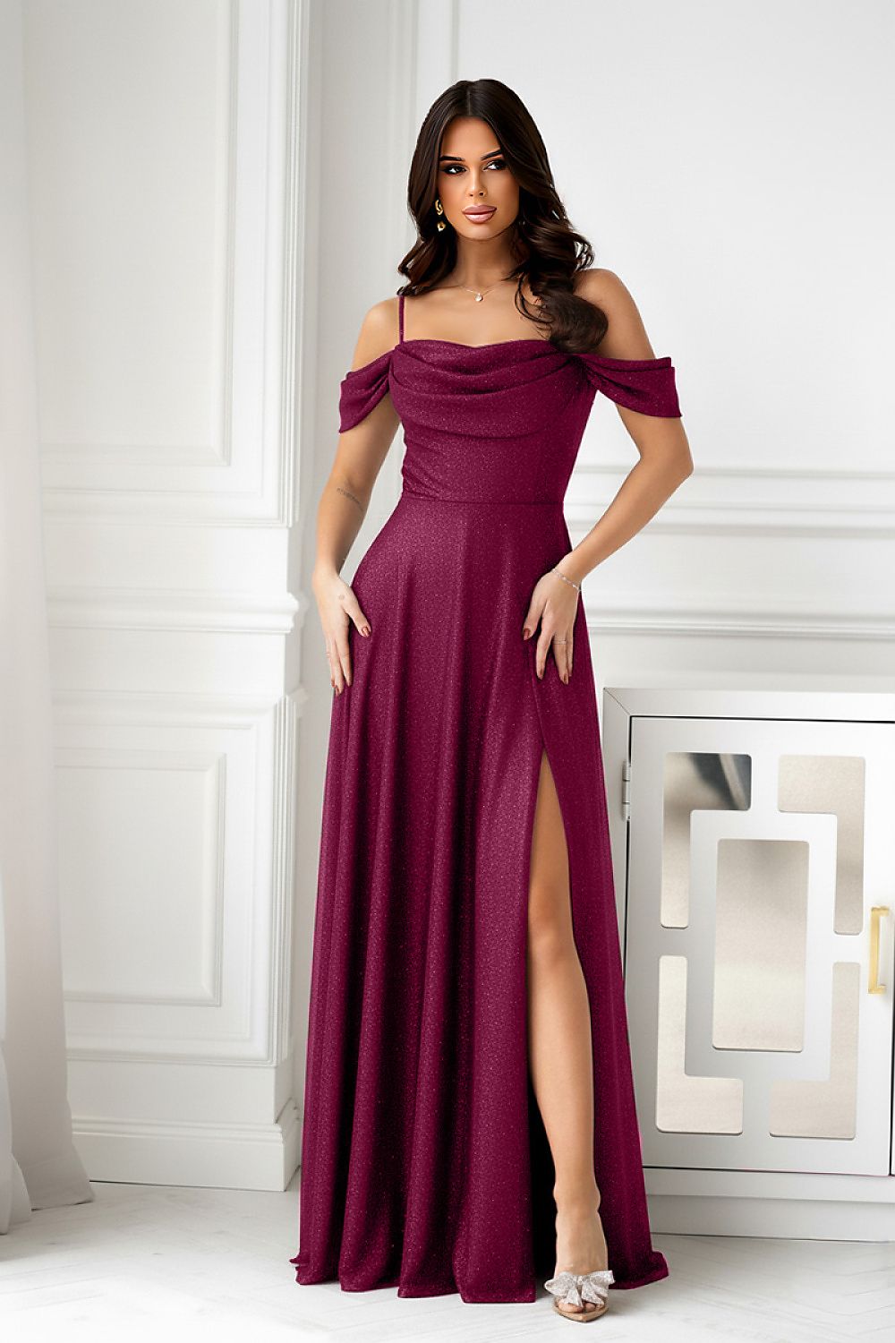  Robe longue model 219672 Bicotone 